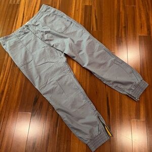 Pact Mauve Purple Jogger Pants Zipper Cuffs Organic Cotton Casual Bottom Size XL